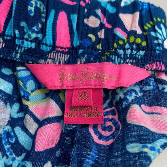 LILLY PULITZER Ocean View Shorts Sz XS Glow And Flow - Picture 3 of 5
